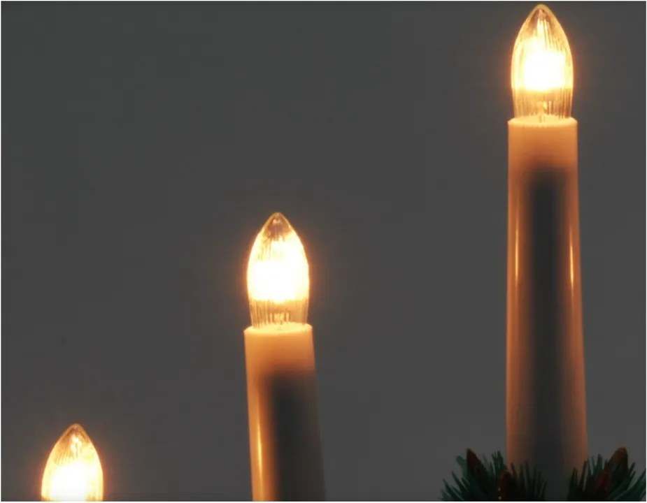 Vianočný svietnik Winter, biela