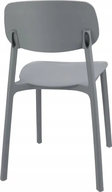 Plastová stolička LARA sivá