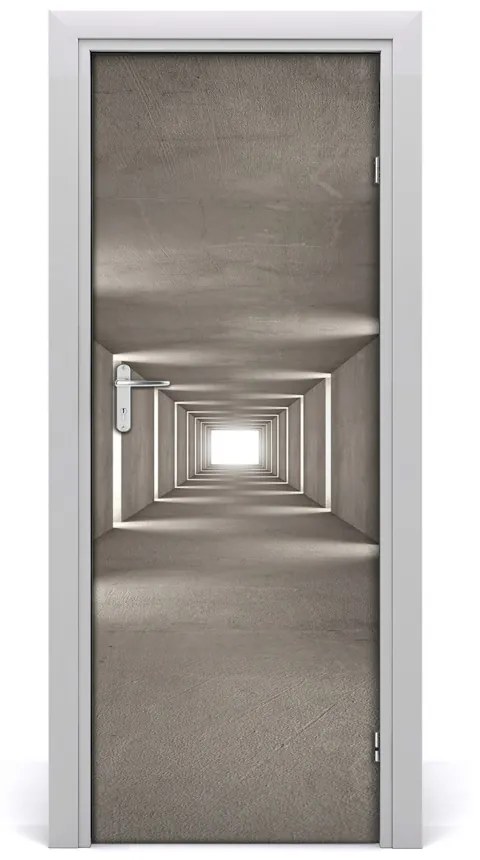 Samolepiace fototapety na dvere betónový tunel 75x205cm