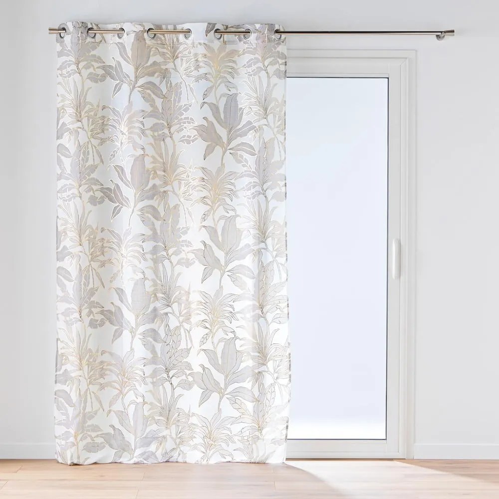 Záclona v béžovej a zlatej farbe 135x240 cm Vayana – douceur d'intérieur