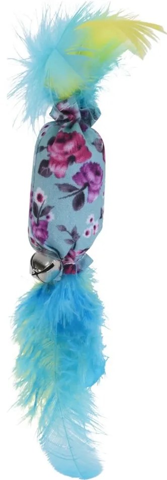 Hračka pre mačky Cilinder with feathers 2 ks, 17 cm