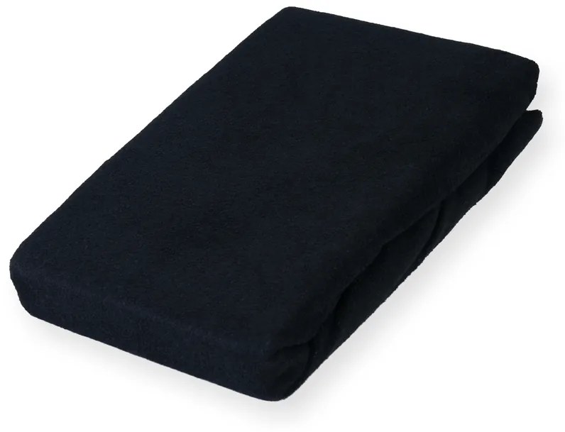 Froté napínacie prestieradlo na vysoký matrac FR-030 Čierne 140 x 200 - výška 30 cm