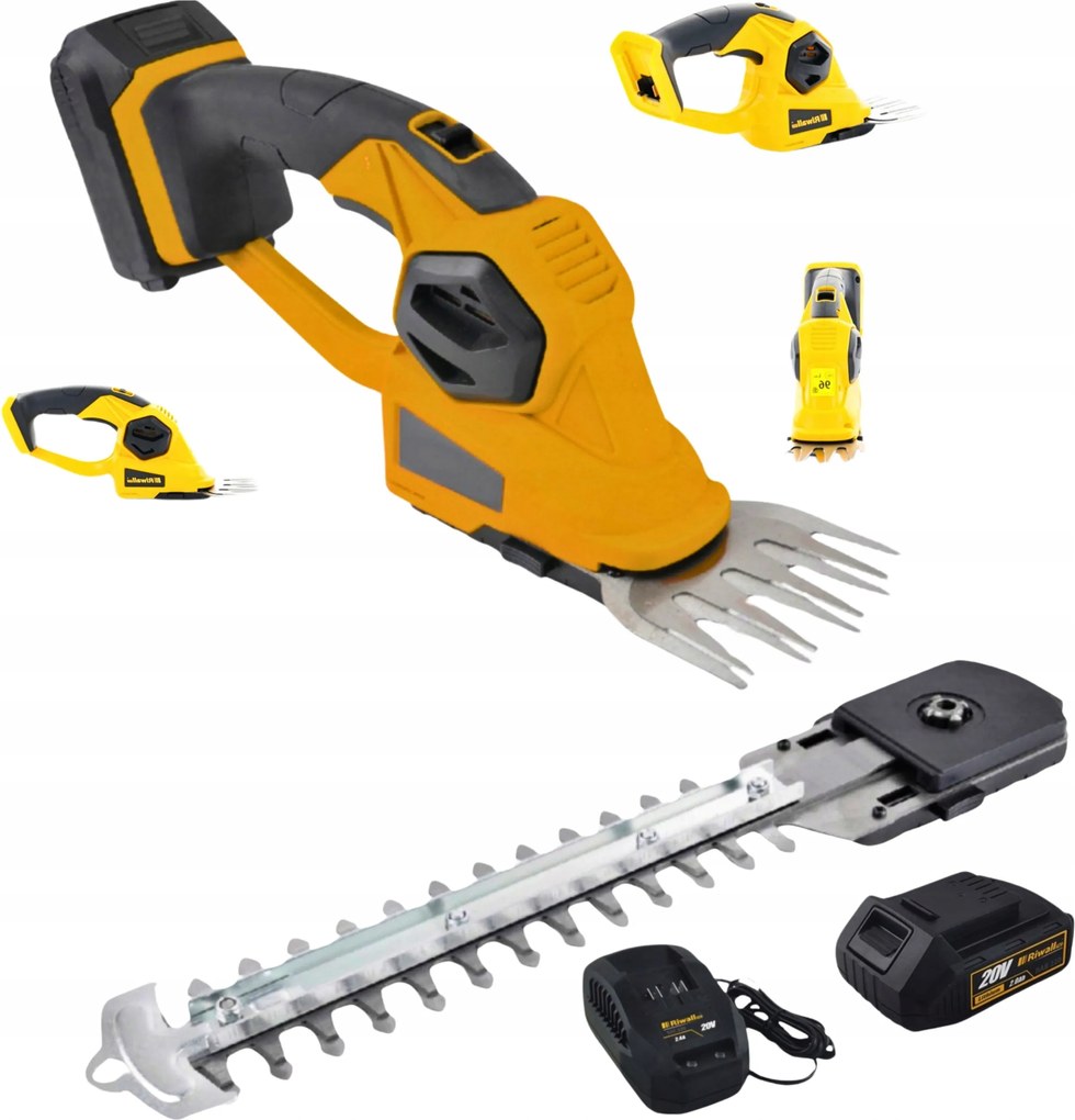 Akumulátorové nožnice 20V Rash 2020 Set na trávu a živý plot