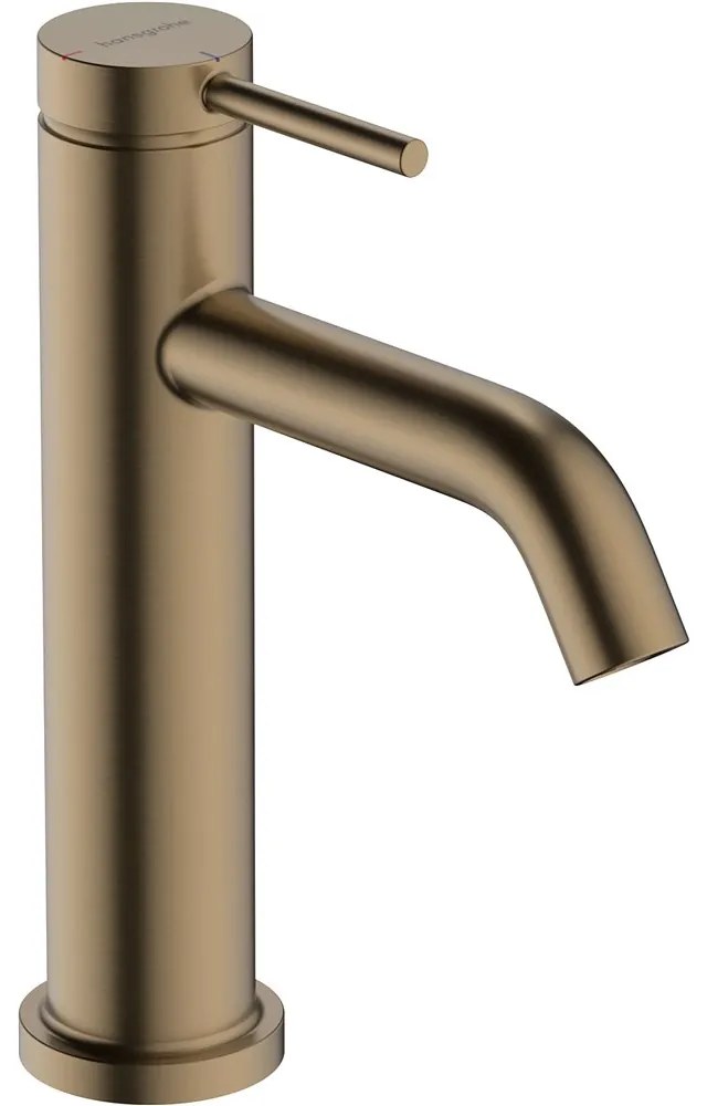 HANSGROHE Tecturis S páková umývadlová batéria CoolStart bez odtokovej súpravy, výška výtoku 105 mm, kartáčovaný bronz, 73317140