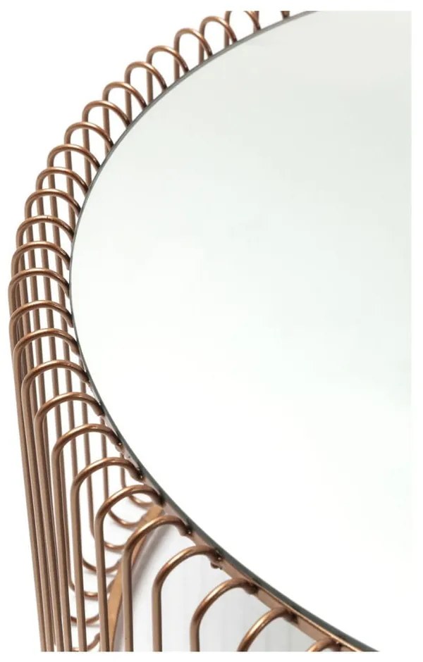 Okrúhle konferenčné stolíky v súprave 2 ks v medenej farbe ø 69,5 cm Wire Big – Kare Design