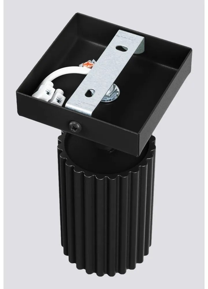 Čierne bodové svietidlo 8x16 cm Gleam – Sollux