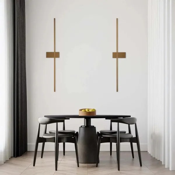 LED nástenné svietidlo AISHA, 12 W, 230 V, 4000 K, zlaté