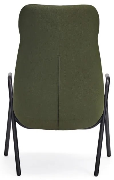 Zelené kreslo Teulat Dins, výška 114 cm