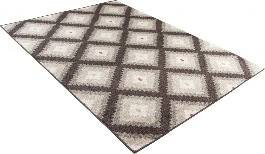 TA Koberec L885A TMAVOHNEDÁ MAROCKÁ BQZ Rozmer: 140x190 cm