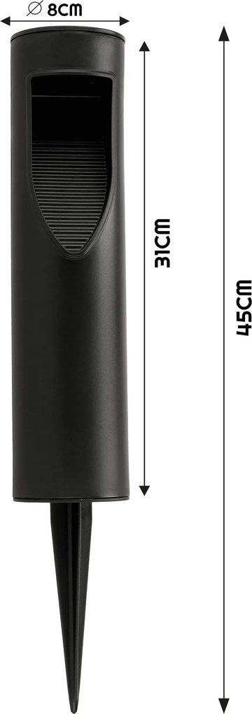 BERGE Solárne záhradné LED lampa IP65