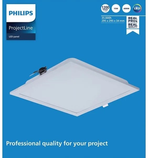Philips - LED Podhľadové svietidlo PROJECTLINE LED/15W/230V 29,5x29,5 cm