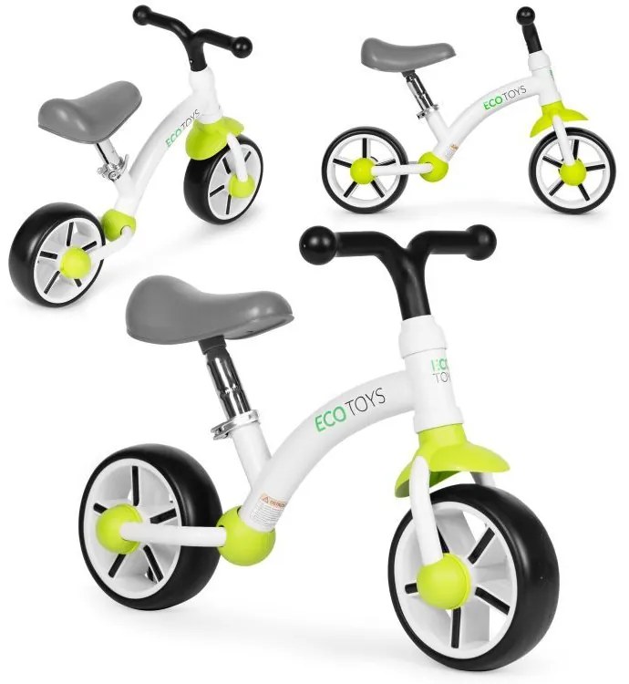 Detské odrážadlo -  bicykel ECOTOYS ružová