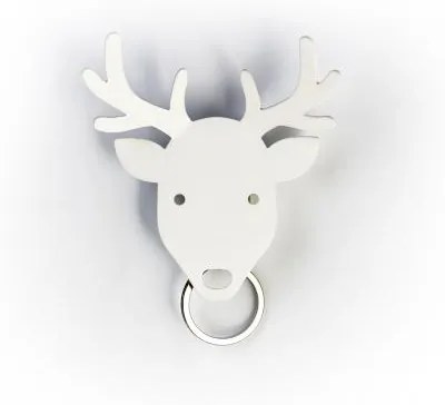 Vešiačik na kľúče Qualy Deer Key Holder, jeleň biely