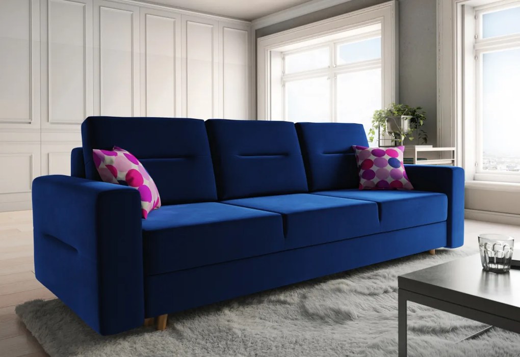 Rozkladacia čalúnená pohovka GISELA, 230x87x87, itaka 15