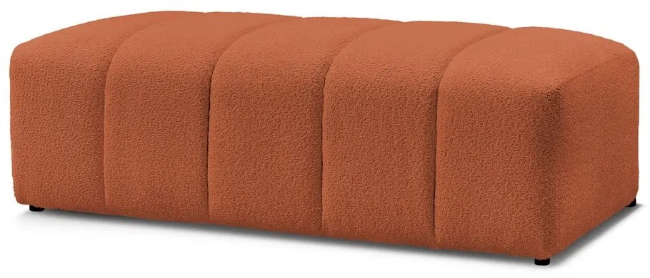 Terakotová podnožka z textílie buklé Annecy – Bobochic Paris