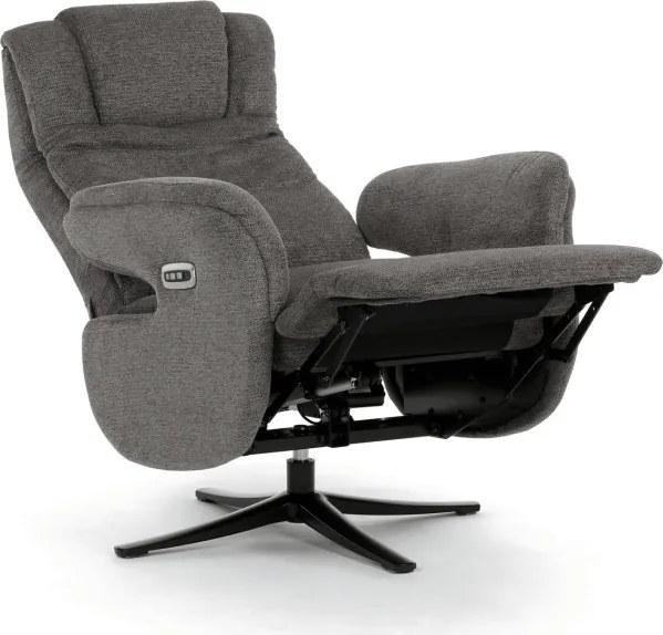 Polohovacie kreslo sivé, elektrické TV-C5590 GREY2