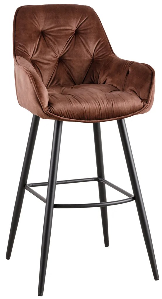 Barová stolička Milano brown velvet