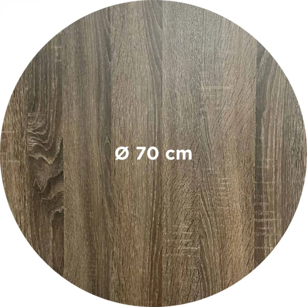 COMPACT 12 SONAMA DARK - STOLOVÁ DOSKA Ø70 cm