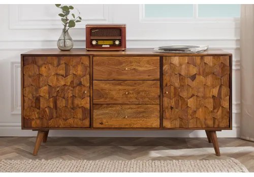 Komoda 39742 145cm Drevo Palisander Retro  - Komfort-nábytok