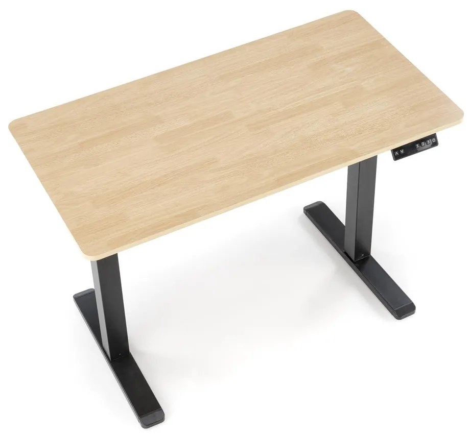 Výškově nastavitelný psací stůl Birka B53 dub craft/černý