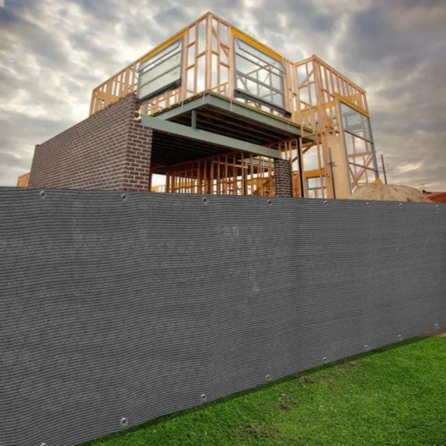 Balkónový / plotový kryt 1,5x5m, sivý