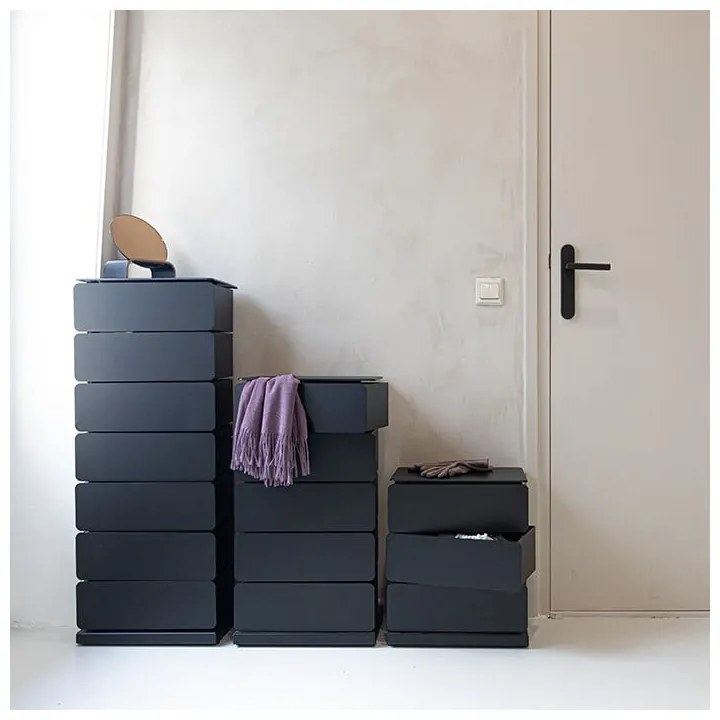 Čierna kovová komoda 37x98,5 cm Joey – Spinder Design