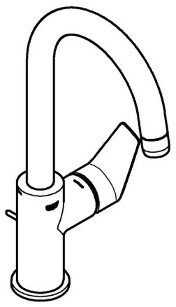 GROHE 24201001 - Umývadlová batéria DN 15, veľkosť L, lesklý chróm