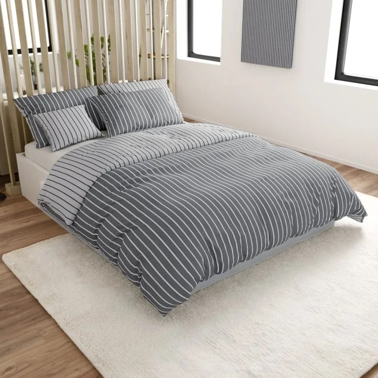 Obliečky z Renforcé bavlny CAPRIVI sivé gombík Rozmer obliečky: 70 x 90 cm | 140 x 220 cm
