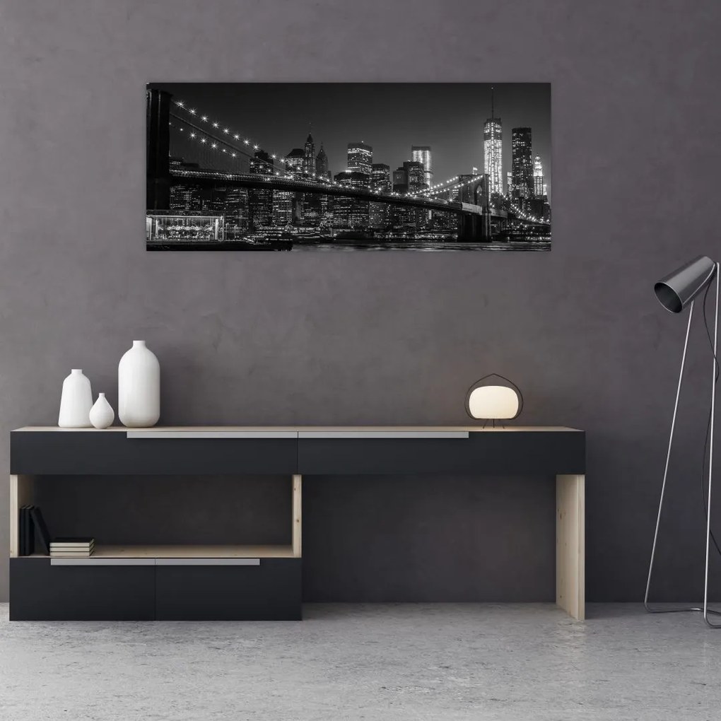 Obraz Brooklyn mosta v New Yorku (120x50 cm)