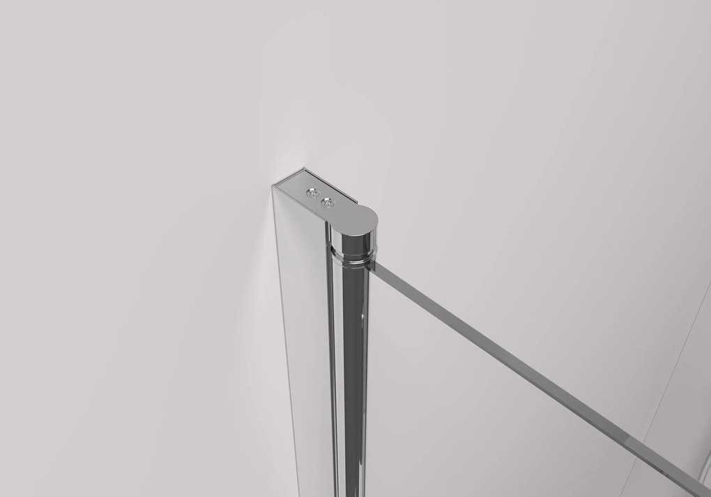 Cerano Volpe, sprchovací kút so skladacími dverami 60(dvere) x 80(stena), 6mm číre sklo, chrómový profil, CER-CER-427162