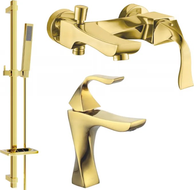 Mexen Estrella DQ02 vaňová súprava, zlatá - 72213DQ02-50