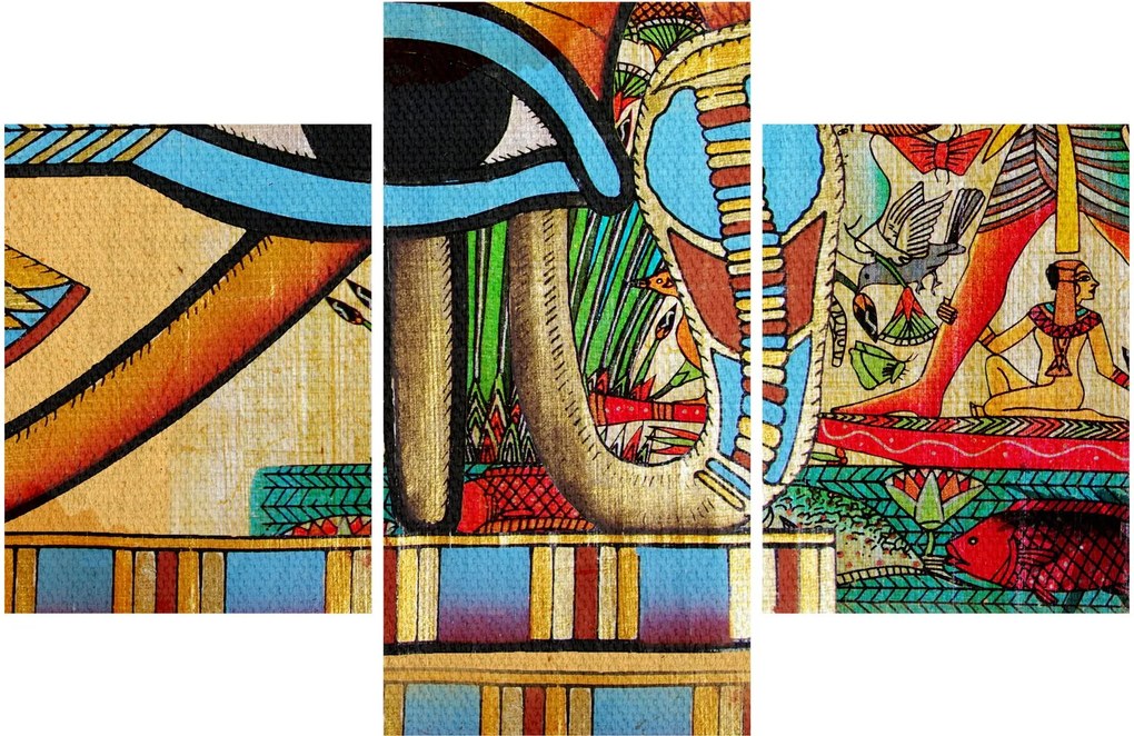 Obraz s egyptskými motívmi (90x60 cm)