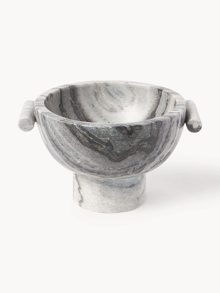Dekoratívna miska z mramoru Fossil, V 15 cm