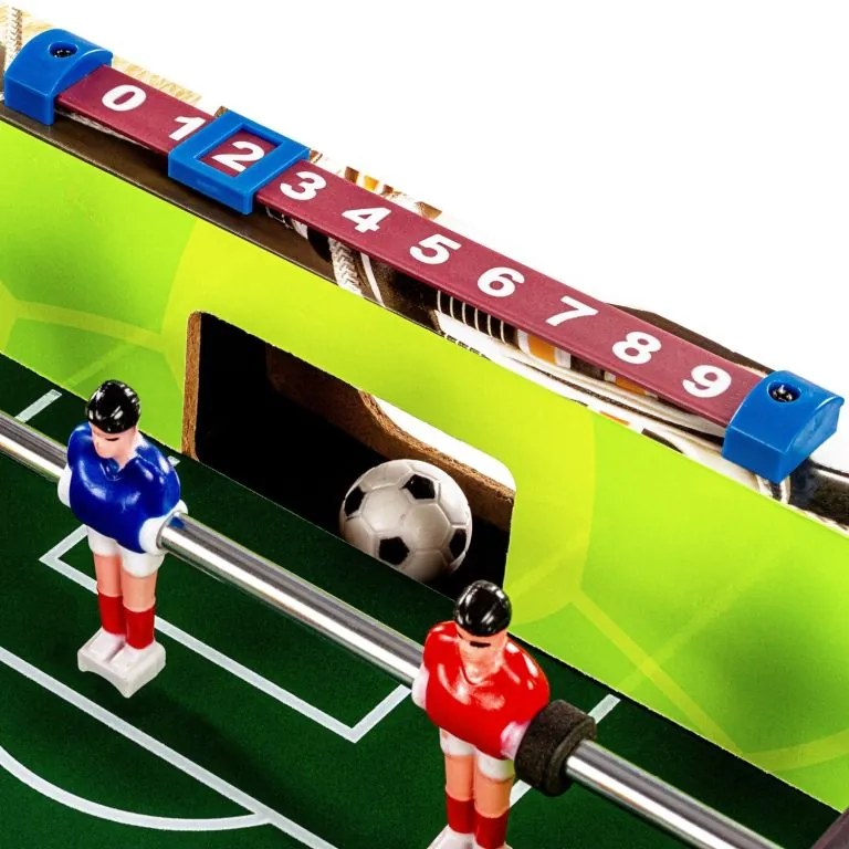 GamesPlanet® 70124 Mini stolný futbal s nožičkami, 70 x 37 x 25 cm, potlač