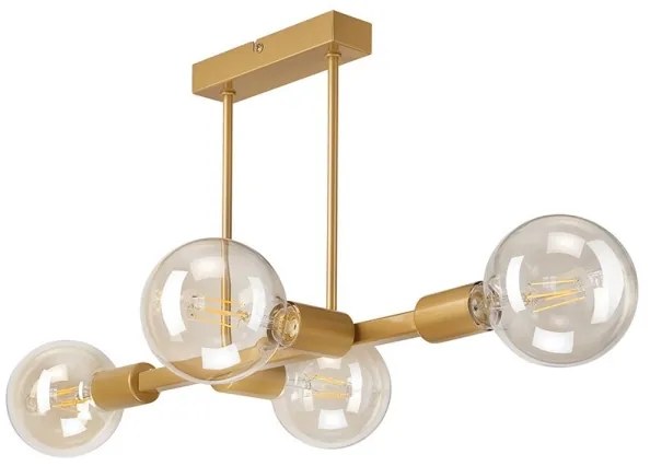 Luster na tyči ASTRID 4xE27/60W/230V zlatá