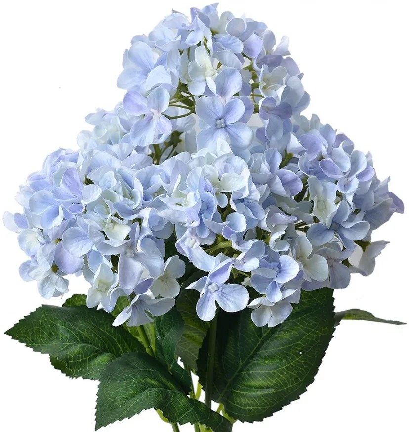 Fialkovo-modrá umelá kvetina hortenzie Hydrangea - 15*15*45 cm