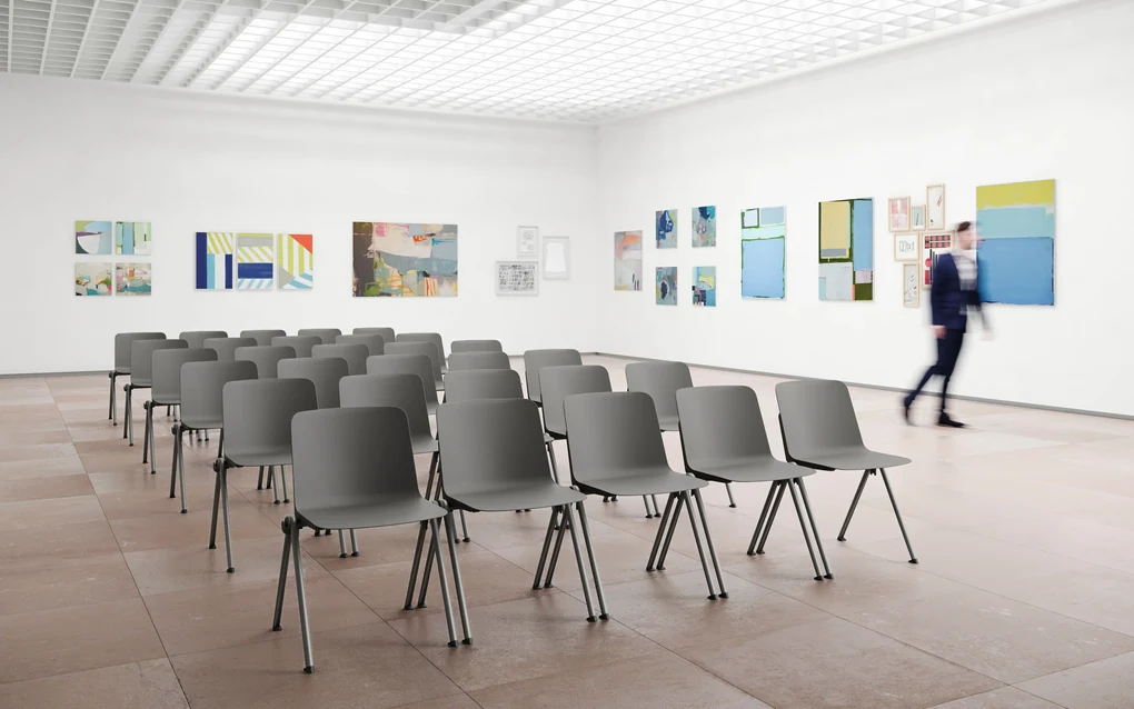 Konferenčná stolička PLUS, modrá
