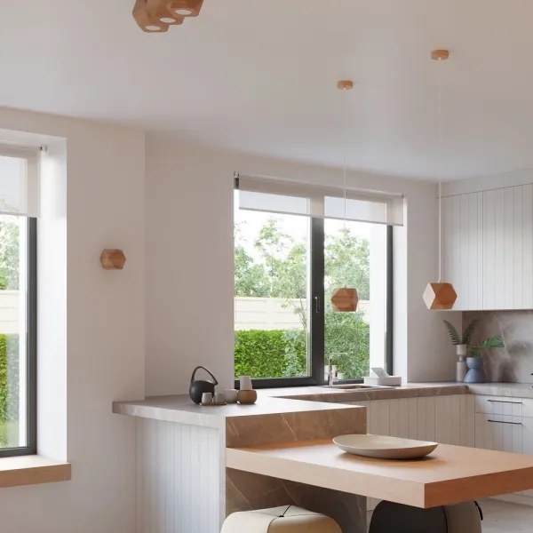 Sollux SL.1011 - Luster na lanku WOODY 1xGU10/40W/230V