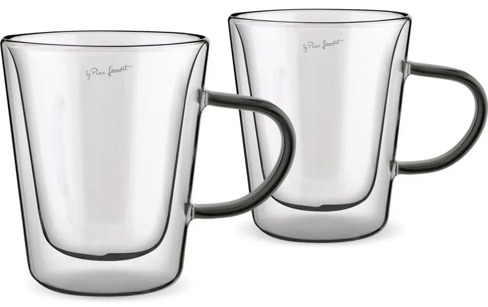 Lamart LT9120 2-dielna sada pohárov Tea Vaso, 300ml, čierna