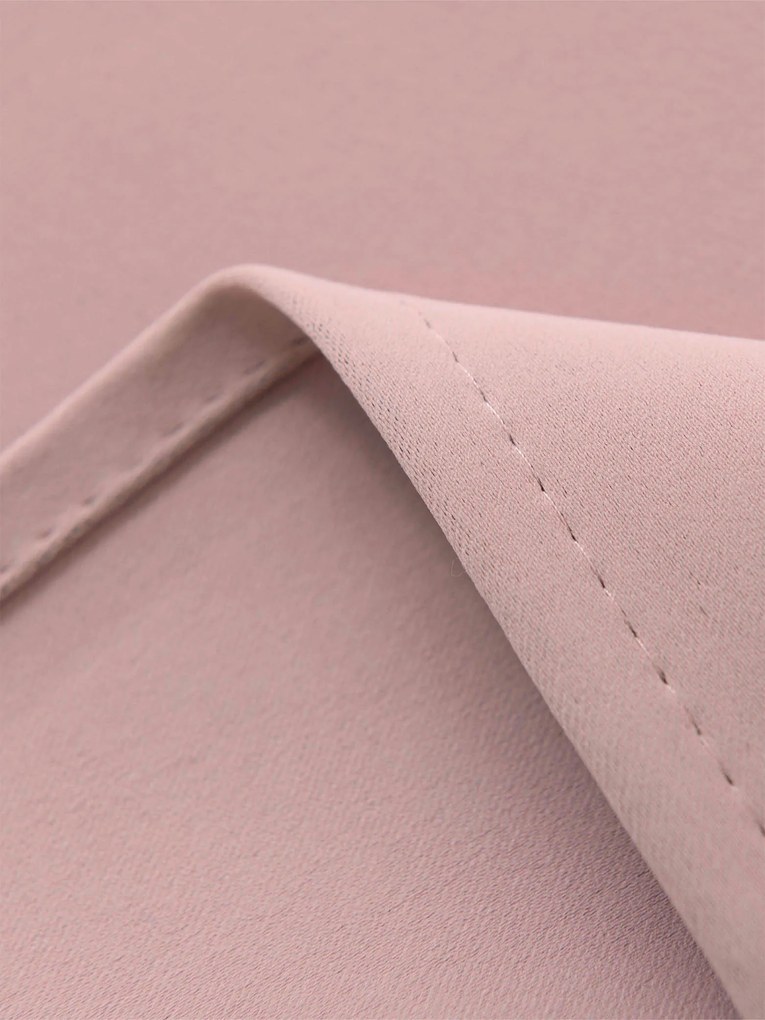 Blackout závesy Elias púdrové – 140 × 250 cm (2 ks) - riasiaca stuha