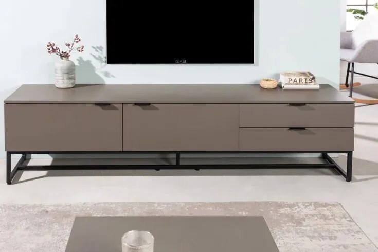 Moderný stolík pod TV X7 matná šedá 180cm