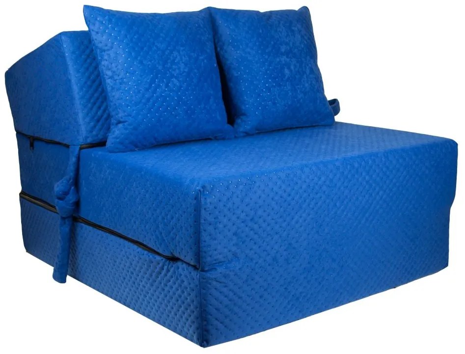 FI Skladací matrac štruktúrovaný Farba: Modrá