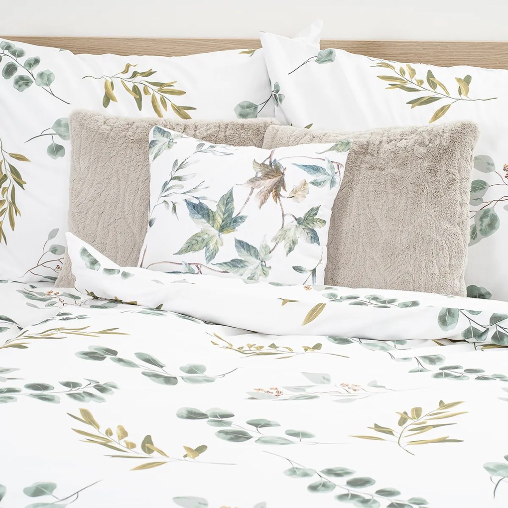 4Home Bavlnené obliečky Eukalyptus, 135 x 200 cm, 80 x 80 cm