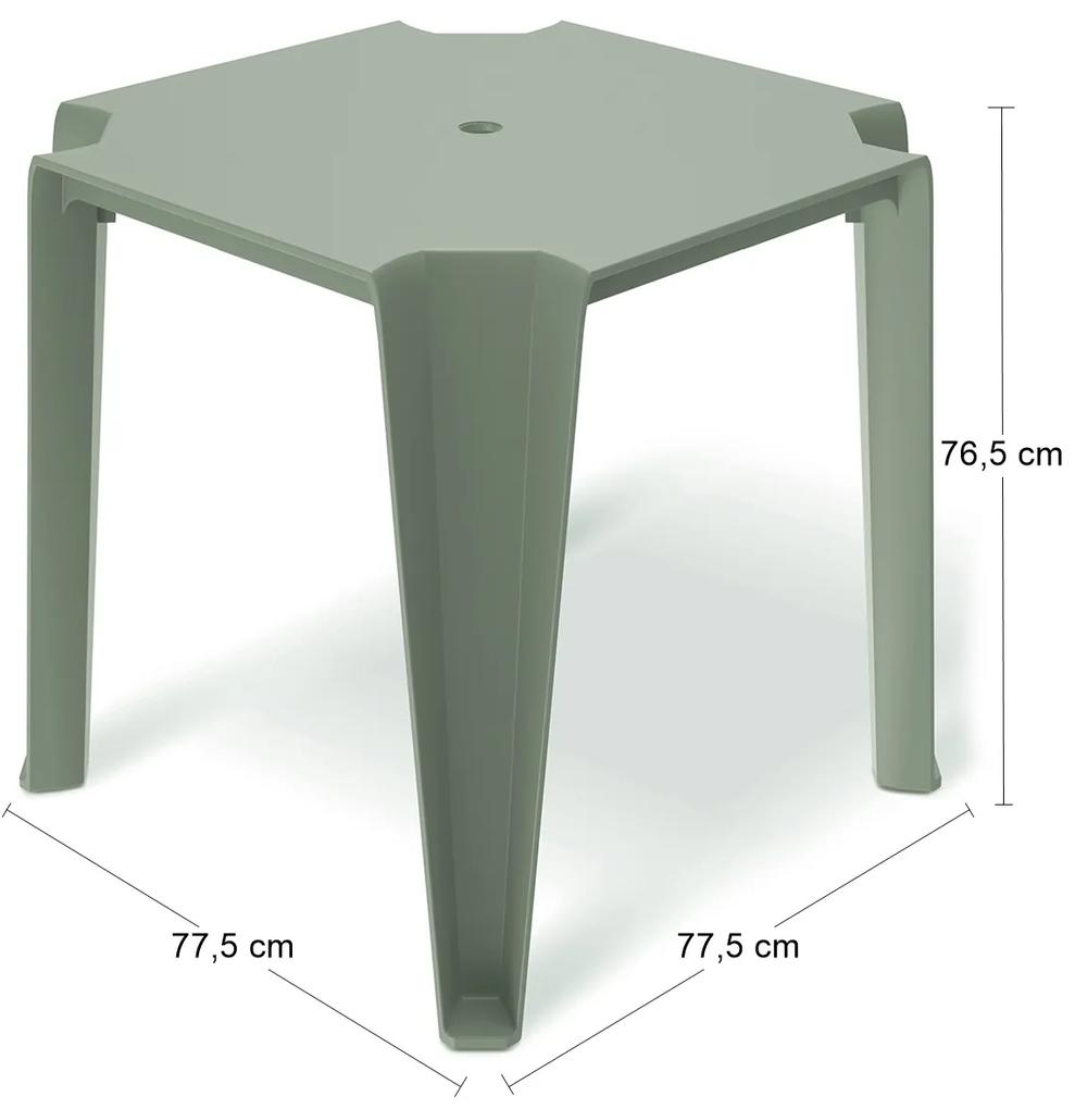 Plastový konferenčný stolík MLT3 - zelená