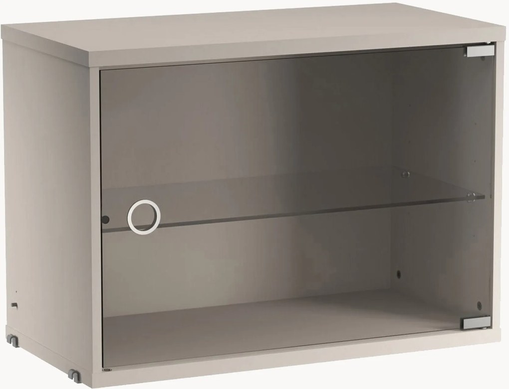 Vitrína's výsuvnými sklenenými dvierkami String System, Š 58 x H 30 cm