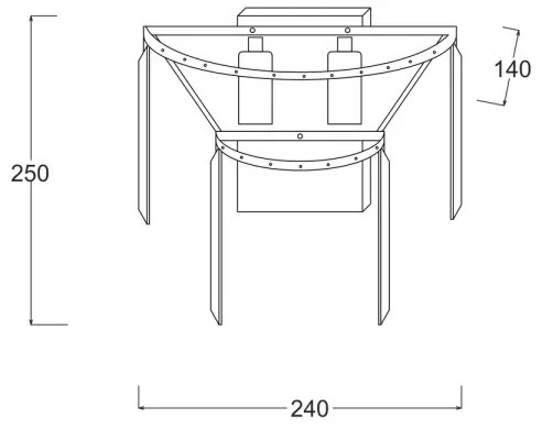 Brilagi - LED Krištáľové nástenné svietidlo MOZART 2xE14/40W/230V lesklý chróm