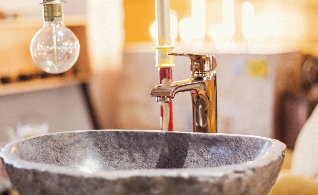 Umývadlo z prírodného riečneho kameňa The Lavabo Cut - malé