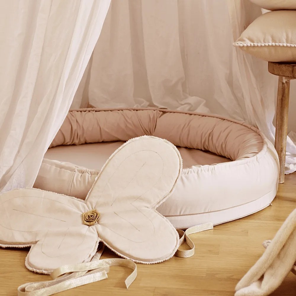 Mini hniezdo pre deti púdrovo ružová