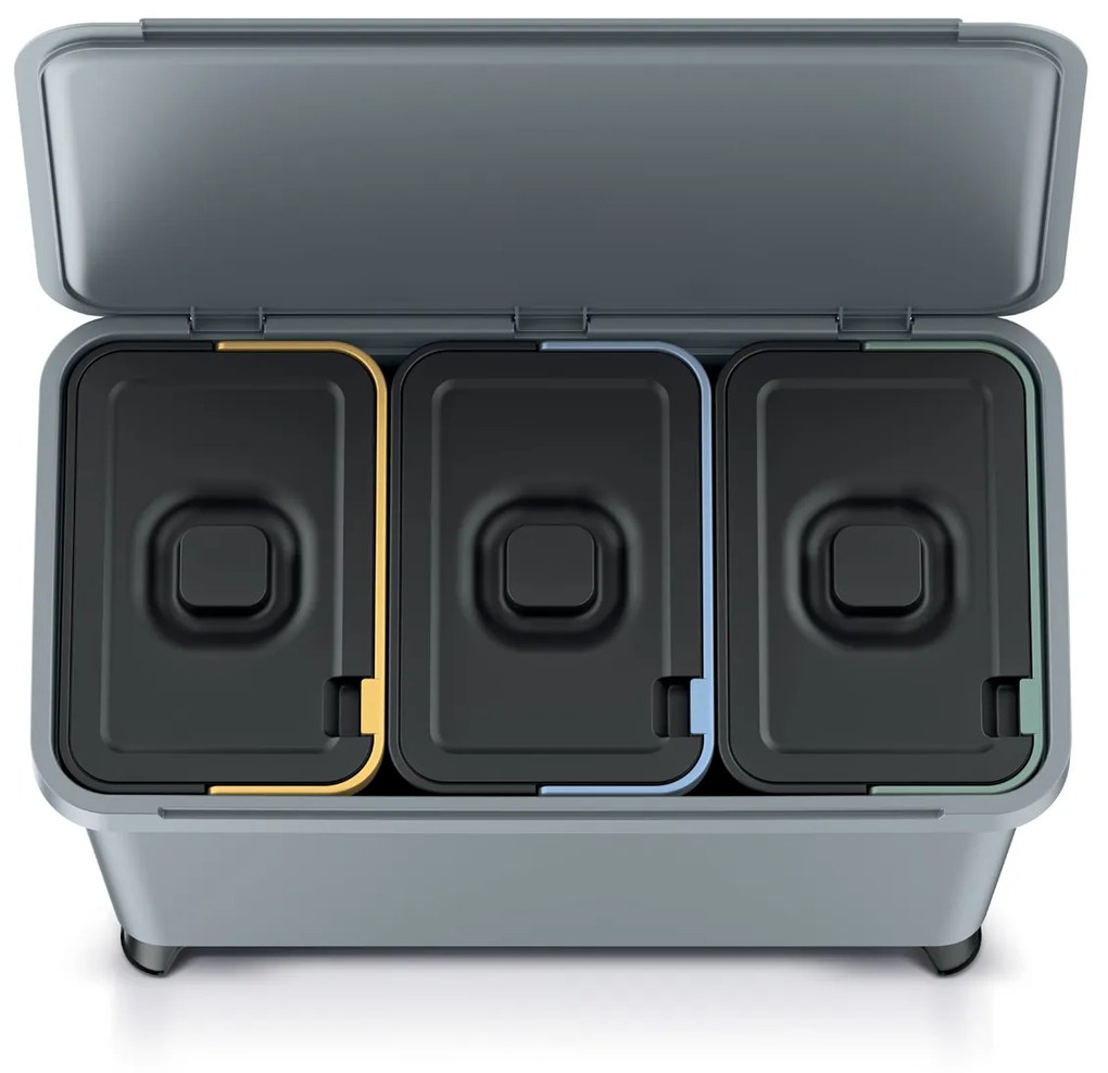 Odpadkový kôš na triedený odpad NKS45W3 30 l - svetlosivá