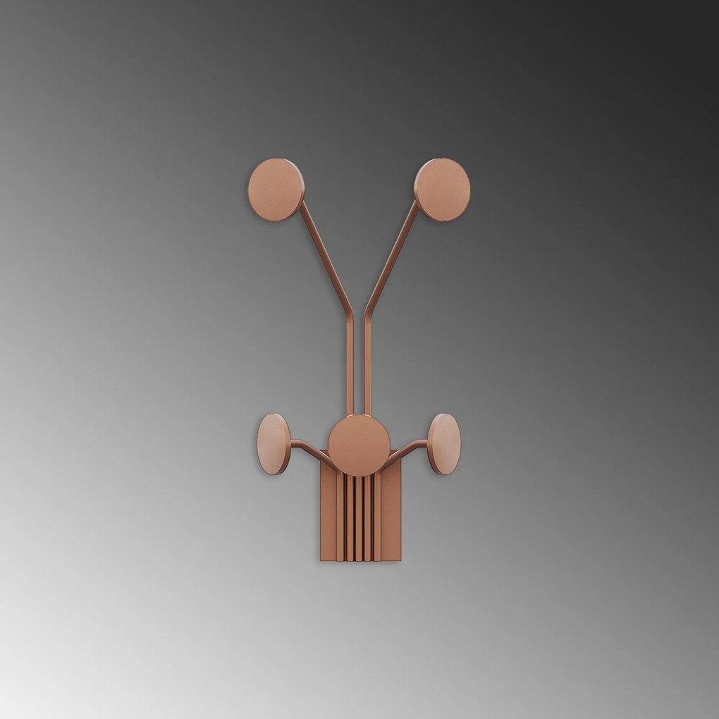 Nástenný kovový háčik Giraffe 24 cm bronz